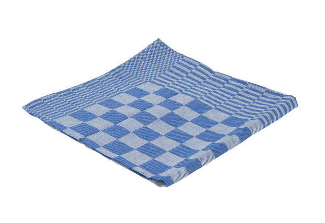 Cleaninq - Theedoek blok marine ca 65x65cm blauw | 16 stuks