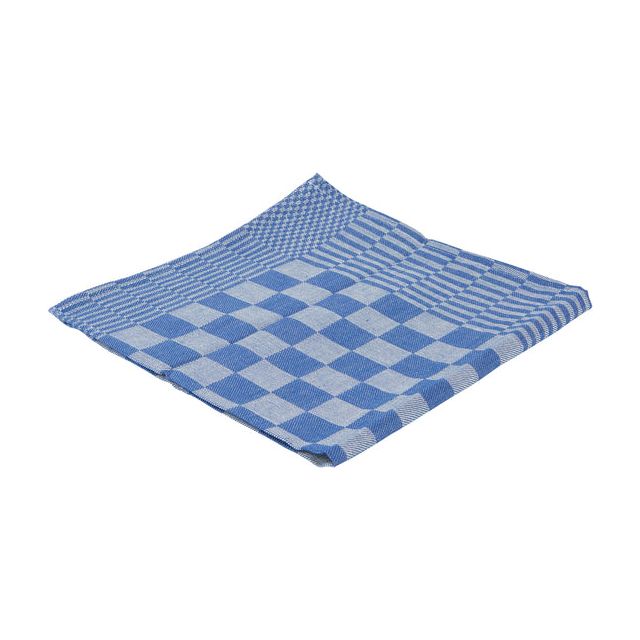 Cleaninq - Theedoek blok marine ca 65x65cm blauw | 16 stuks