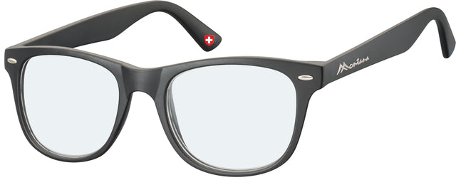 Montana - Lesebrille Blau Lichtfilter +3,50 dpt schwarz