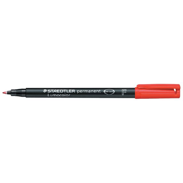 Staedtler - Viltstift ohp lumo f 318 perm rood | 10 stuks