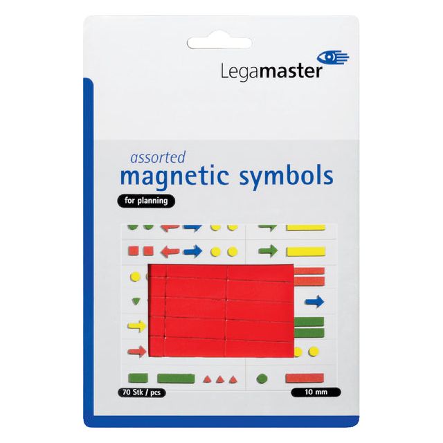 Magnet Legamaster Symboles 10 mm Red Assorti