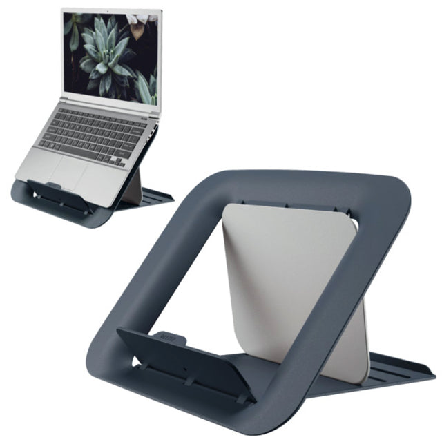 Leitz - Ergo Cosy laptopstandaard, 80 % gerecycleerd kunststof, grijs