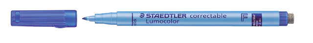 Staedtler - Filz -Tip Pen Lumocolor 305 Nicht dauerhaft korrigierbar f blau | 10 Stücke