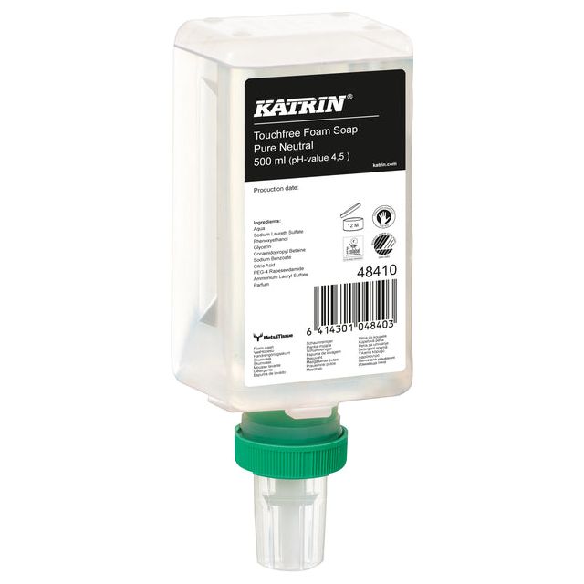 Katrin - Handseife 48410 Touchfree Foam rein neutral 500 ml | 12 Stücke