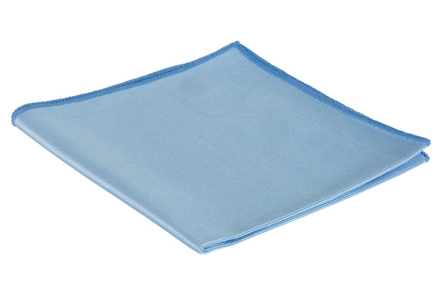 CleanInQ - Glashandtuch Mikrofaser40x40 cm blau