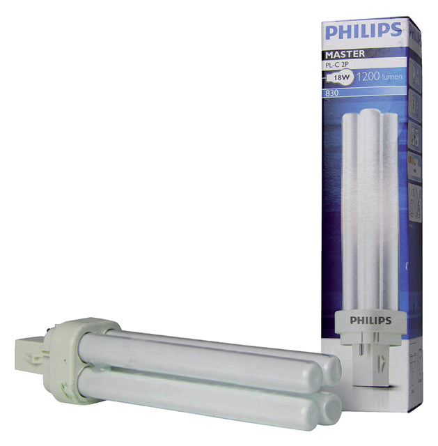 Sauveur Lamp Philips Master PL-C 2P 18W 1200 LUMEN 830 WHITE CHAUD