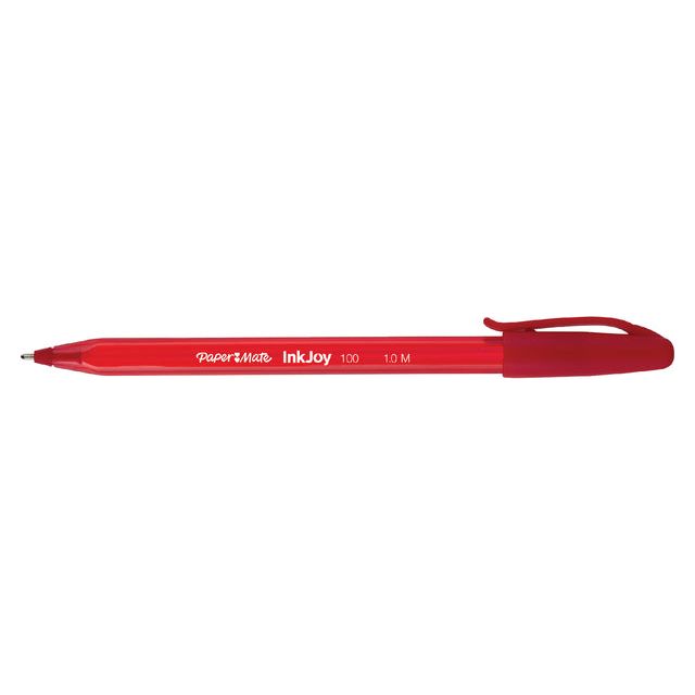 Paper Mate - Balpen papermate inkjoy 100 m rood | 50 stuks