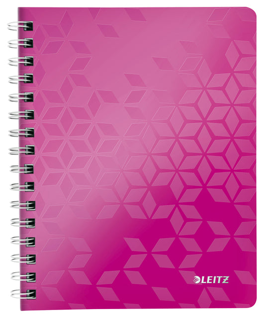 Leitz - Notebook wow a5 spiral pp ligne rose