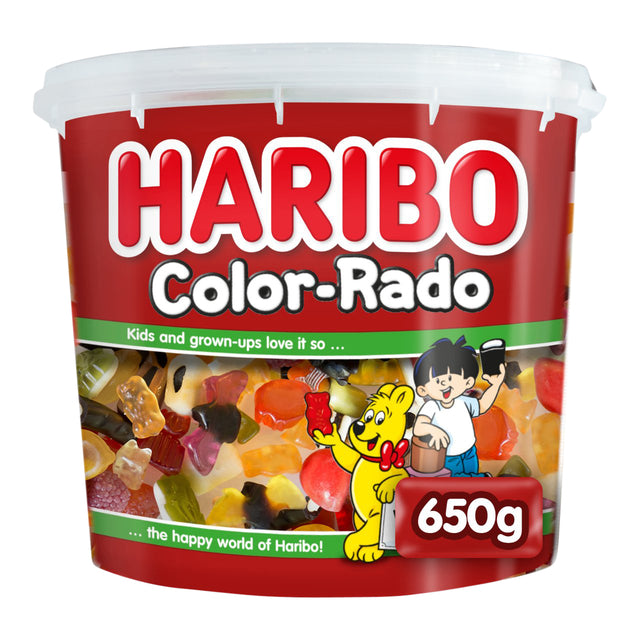 Haribo - Sweets, 650 g de seau, couleur -rado