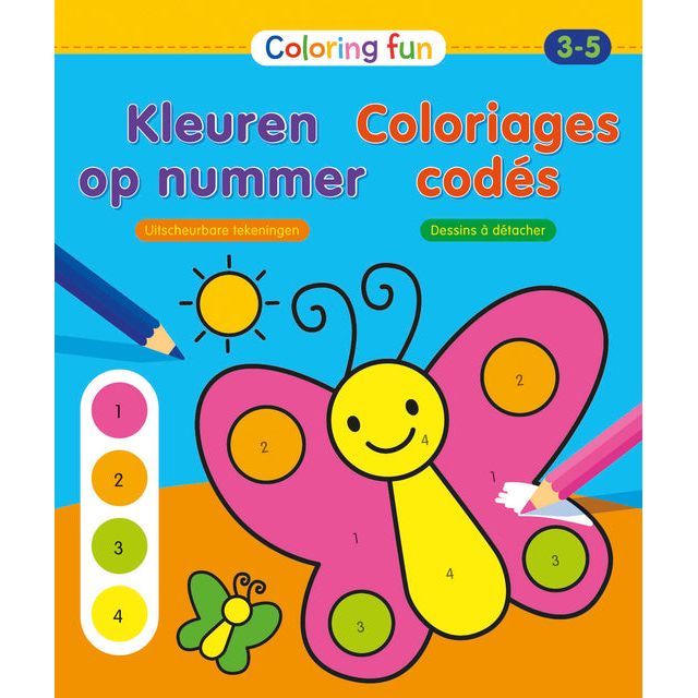 Color Block Deltas Couleurs par numéro Coloring Fun 3-5 ans