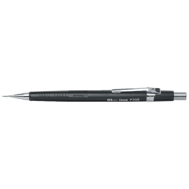 Pentel - Vulpotlood pentel p205 hb 0.5mm zwart | 12 stuks