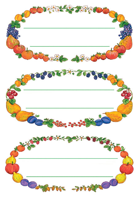 HERMA - Etiket herma 3598 keuken vruchtenkrans