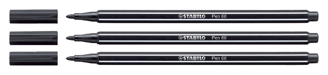 Stabilo - Stift 68 Filz -Tip Stift, schwarz