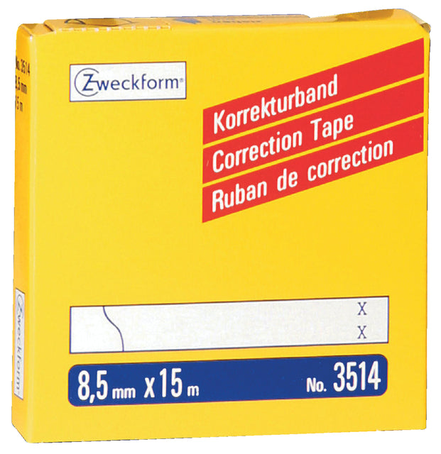 Avery Zweckform - Correctione Zweckform 3514 8,5mmx15m 2 Règles