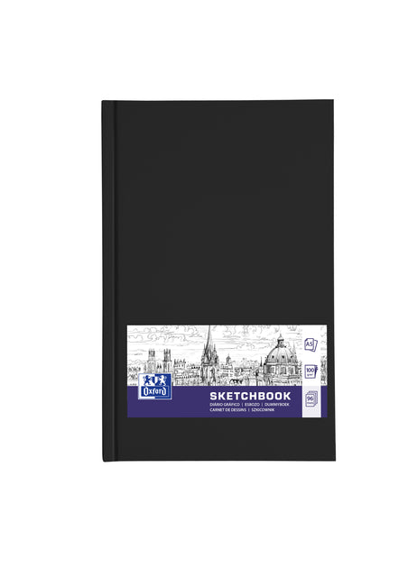 Oxford - Sketchbook Dummyboek, 96 feuilles, 100 g / m², ft A5, noir