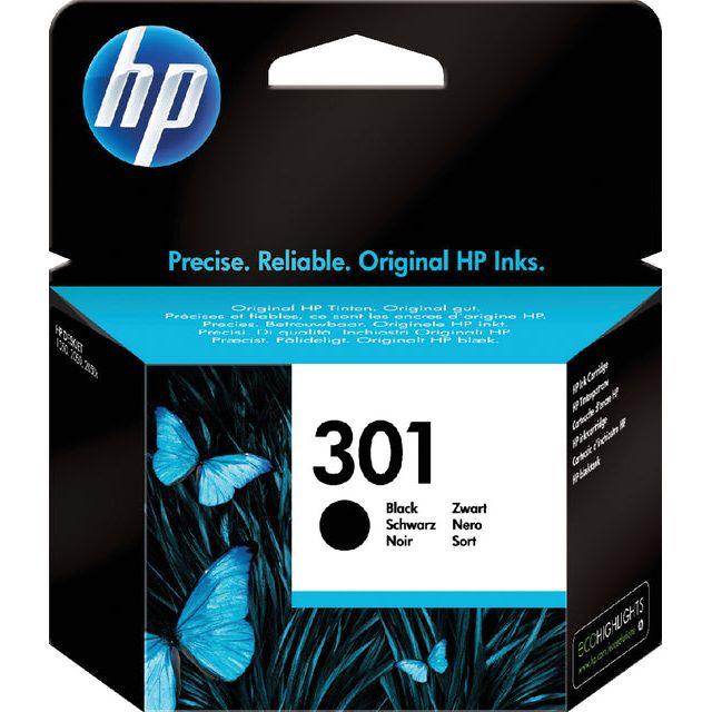 HP - Inkcartridge 301, 190 Seiten, OEM CH561EE, Schwarz