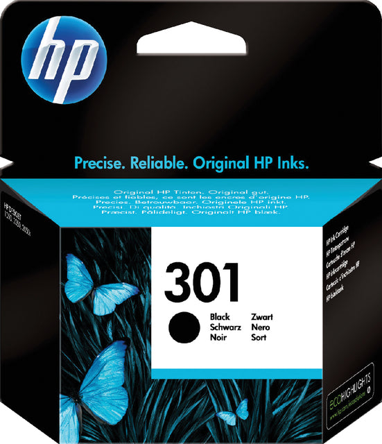 HP - Inkcartridge 301, 190 Seiten, OEM CH561EE, Schwarz