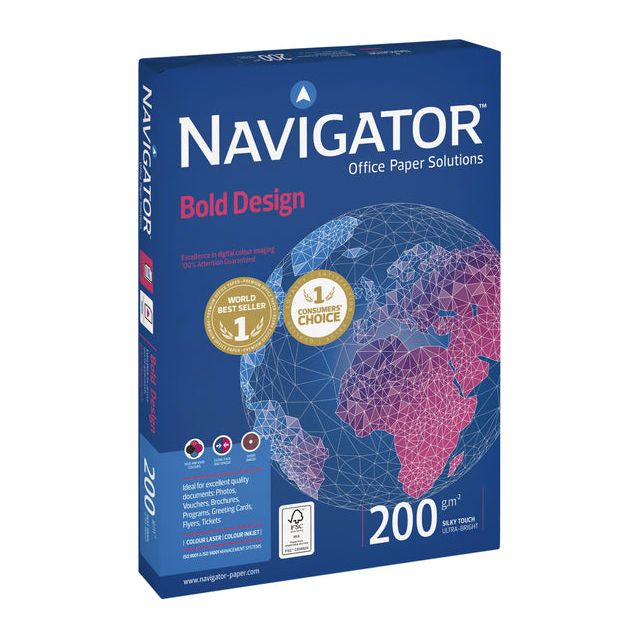 Navigator - Copier Paper Design Bold A4 200gr White 150vel