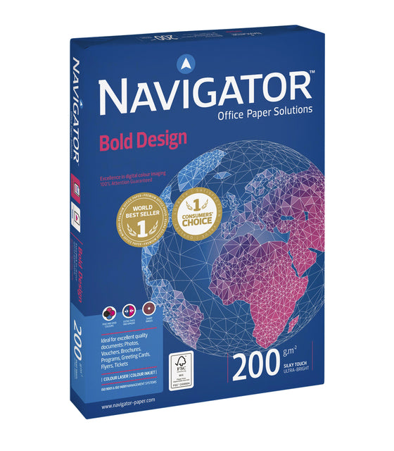 Navigator - Copier Paper Design Bold A4 200gr White 150vel