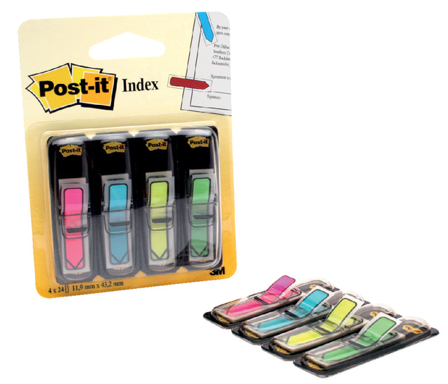 Post-it - Indextabs post-it 684 12x43mm pijl neon assorti | 6 stuks