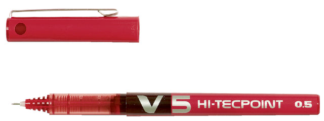 Pilote - Rollerpen Pilot Hi -tecpoint v5 rouge 0,3 mm | 12 pièces