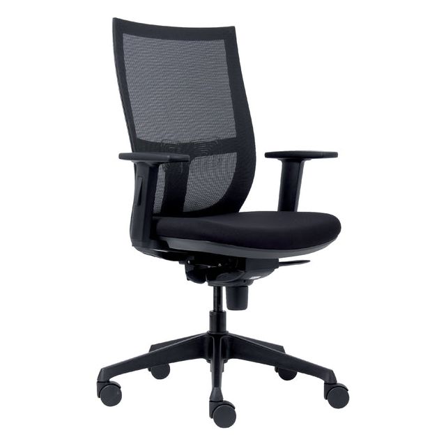 EuroSeats - sièges Courbe de chaise de bureau, noir