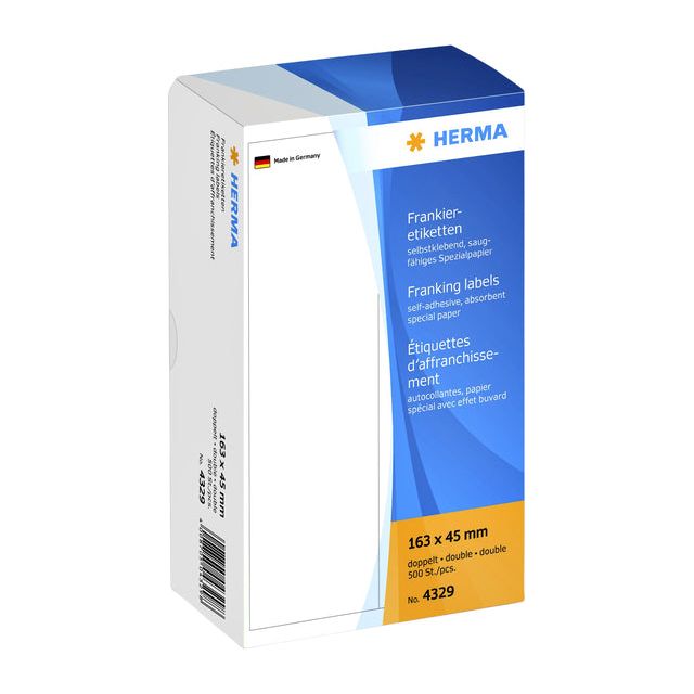 HERMA - Étiquette de franc 4329 Double 163x45mm 500 pièces