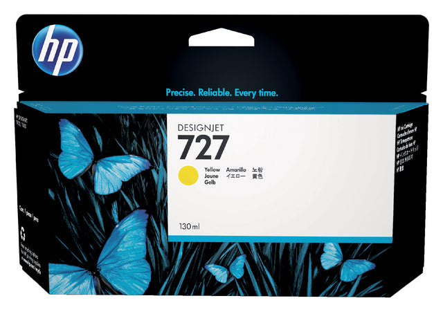 HP - Inkcartridge B3P21A 130 ml 727 Gelb