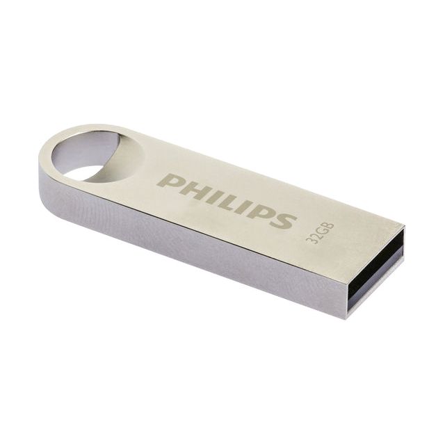 Philips - USB Stick 2.0 Mond Vintage Silber 32 GB