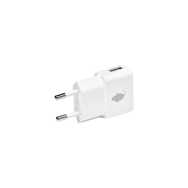 Green Mouse - Charger USB -a 1x 1a blanc | 5 pièces