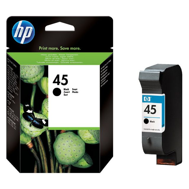 HP - Tintenpatrone 51645a 45 Black | 40 Stücke