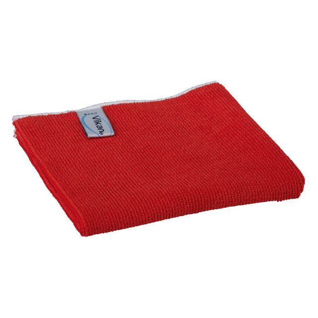 Vikan - Microvezeldoek basic 32x32cm rood