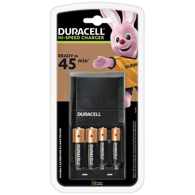 Duracell - Batterieladegerät CEF27 + 2XAA + 2XAAAA