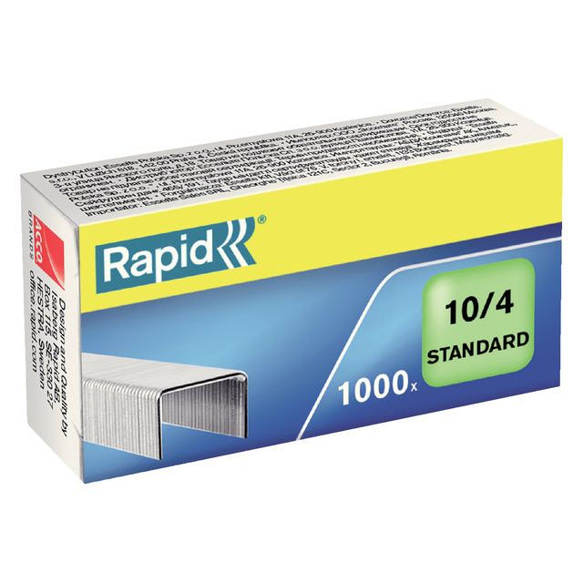 Rapid - Staples Nr. 10 galvanisierte Standard 1000 Stücke | 20 Stücke