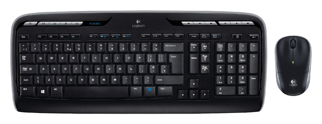 Logitech - Clavier MK330 QWERTY + MUIS BLACK