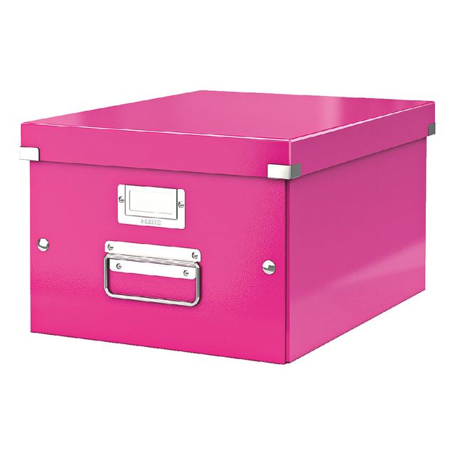 Leitz - Opbergbox  wow click store 281x200x370mm roze | 6 stuks