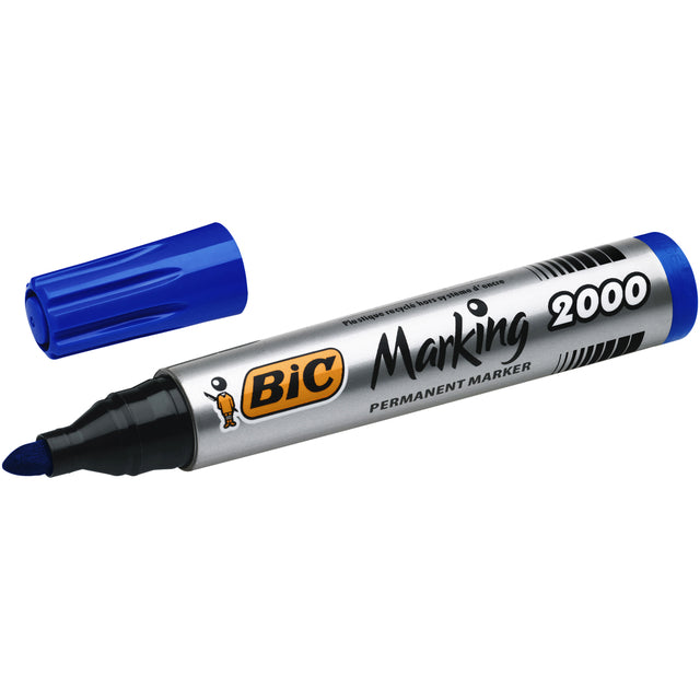 Bic Ecolutions - Viltstift bic 2000 ecolutions rond l blauw | 12 stuks