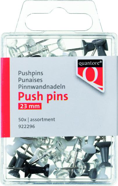 Quantore - Push Pins Blister Assorti | 10 Stücke