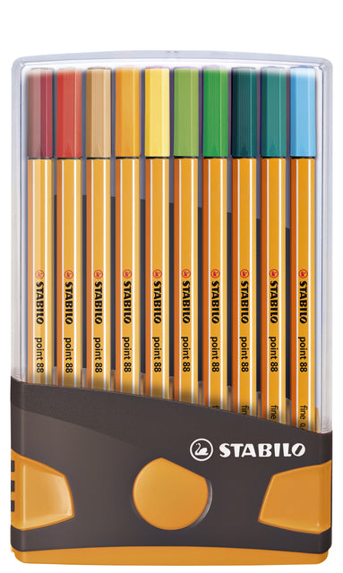 Stabilo - Fineliner point 88/20 etui dgs/or f ass | 10 stuks