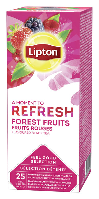 Lipton - Tea Refresh Forest fruits 25 pièces | 6 pièces