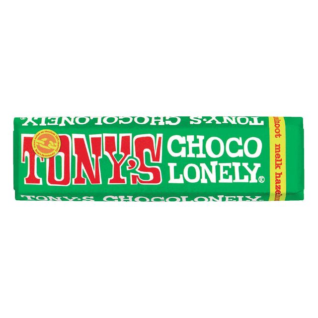 Tony's Chocolonely - Barne de chocolat 47gr Hazelnut | 35 pièces