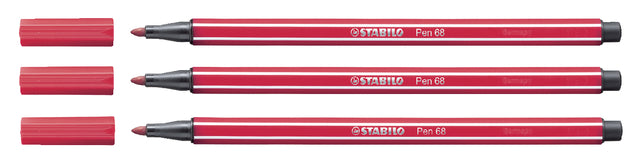 Stabilo - Felt -tip Pen 68/50 Dark Red | 10 pièces