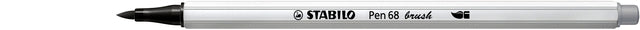 Stabilo - Brushstift pen 68/95 koudgrijs | 10 stuks