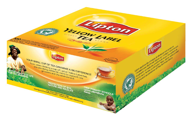 Lipton - Tee gelbe Etikett mit Umschlag 100 Stücke