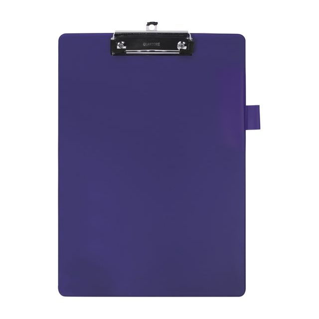 Quantore - Clipboard A4 Blau mit 100 -mm -Klammer + Penlus | 12 Stücke