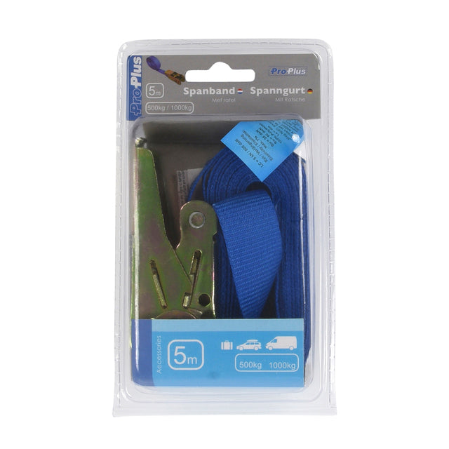 Proplus - Span Tire Bleu avec cliquet 5m