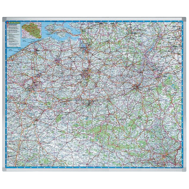 Carte terrestre Legamaster Belgique 101x121cm