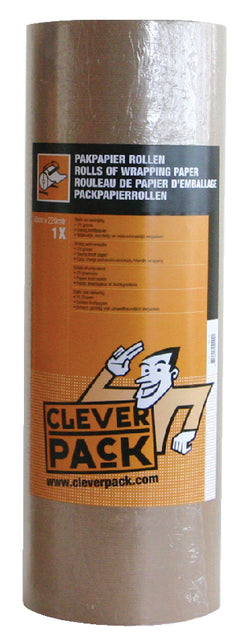 Cleverpack - papier d'emballage kraft 70gr 50cmx220m