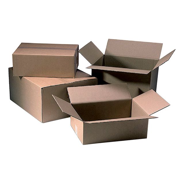 Cleverpack - Boîte d'expédition à onde unique 250x250x250 mm Brown Pack de 25 pièces