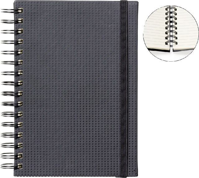 Quantore - Notebook A5 Spiral Tab schwarz